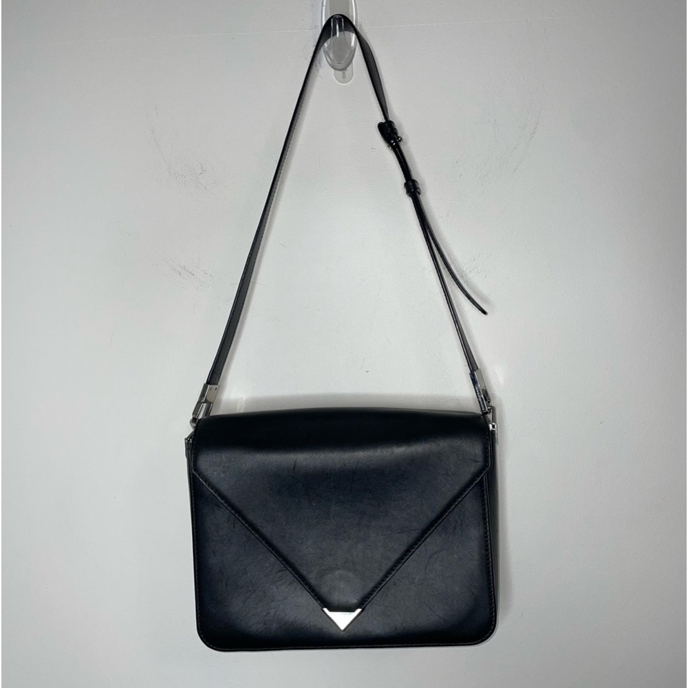 Alexander Wang Prisma Envelope Black Leather Shoulder Bag - Picture 4 of 16